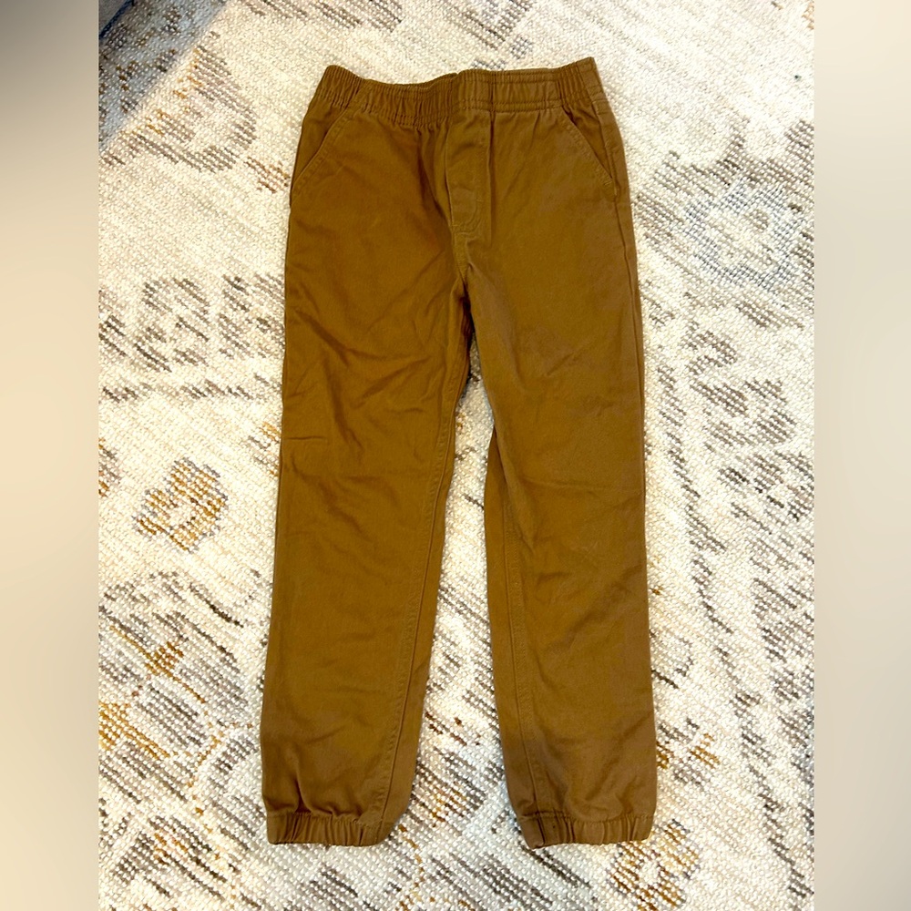 Casual Drawstring Jogger Pants - Brown